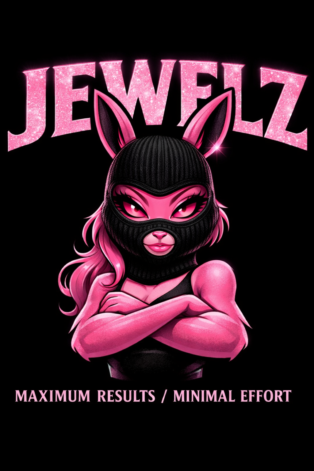 JEWELZ PINK BUNNY — DIGITAL ART